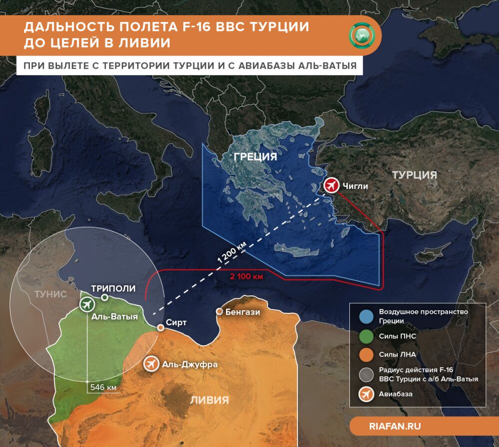 Зачем Турция перебрасывает истребители в Ливию