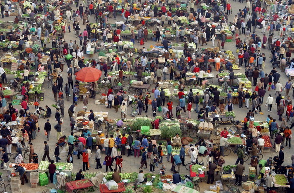 Фотографии, показывающие, насколько многолюден Китай дальние дали