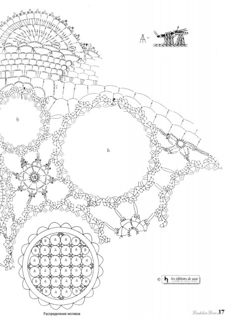 Вязаные скатерти с описанием вязание