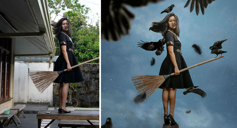Художница из фотографий своего заднего двора создает сказочные миры, и это волшебно