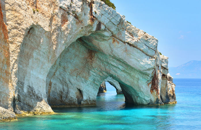 Острова Греции: Морские Голубые пещеры, Закинф