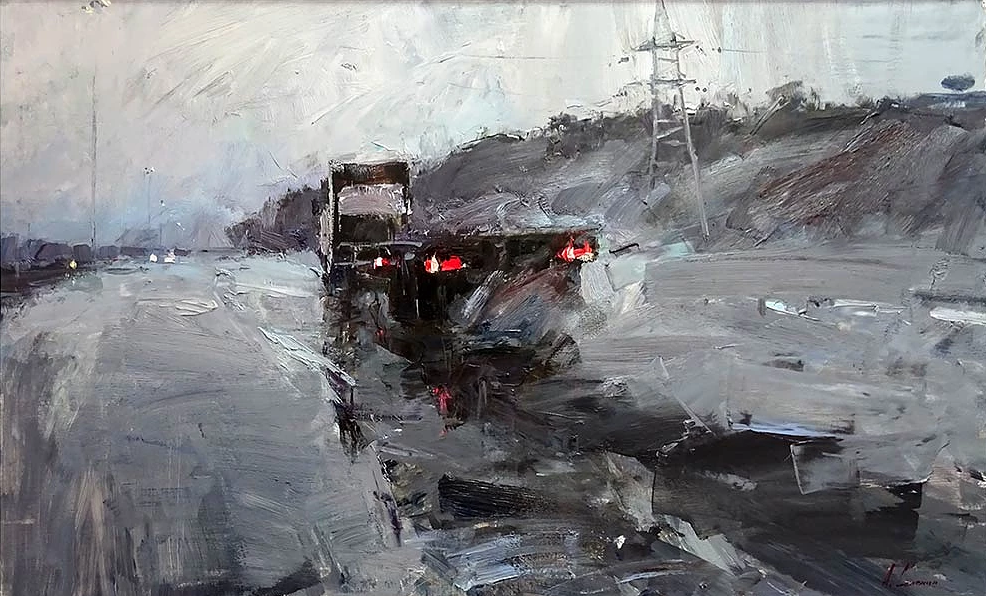 «Дорога», холст, масло, 60х90