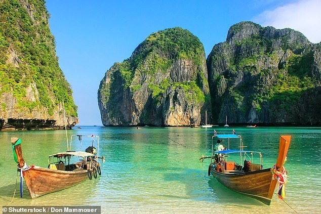 Майя-Бэй — знаменитый залив из фильма «Пляж» Майя-Бэй,Пляж,Таиланд
