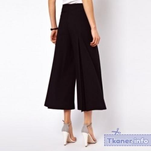 Как называются укороченные широкие женские брюки 02
