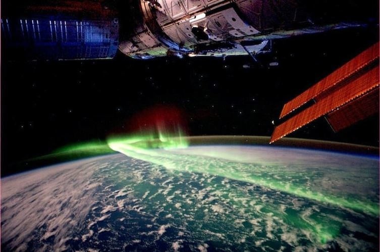 Так выглядит северное сияние из космоса загадки, интересно, неизведанное, познавательно, тайны