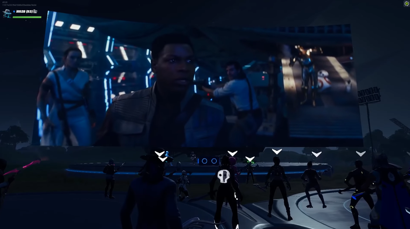 В Fortnite прошел допремьерный показ «Звездные войны: Скайуокер. Восход» с невероятным шоу 
