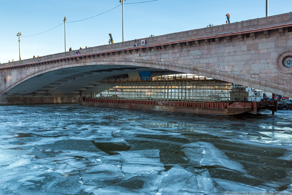 Прогулка по ледяной Москве