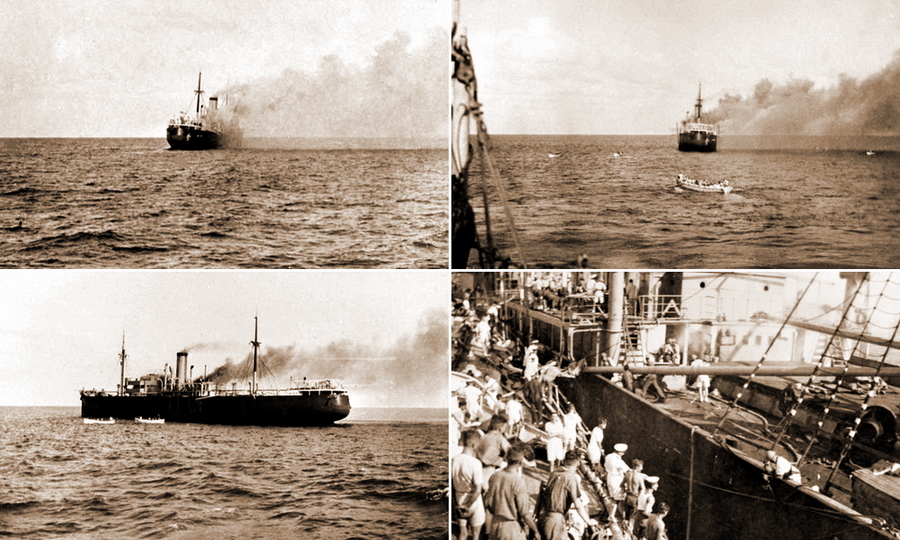 ​Гибель немецкого судна «Идарвальд» (5033 брт), пытавшегося прорваться в Европу из Тампико. Американский эсминец навёл на немцев английский крейсер «Диомед», который 8 декабря захватил пароход и его команду. Экипаж «Идарвальда» сумел предпринять действенные меры к затоплению, и спустя сутки попыток англичан удержать судно на плаву «Идарвальд» затонул у берегов Кубы - Когда фатерланд слишком далеко | Warspot.ru