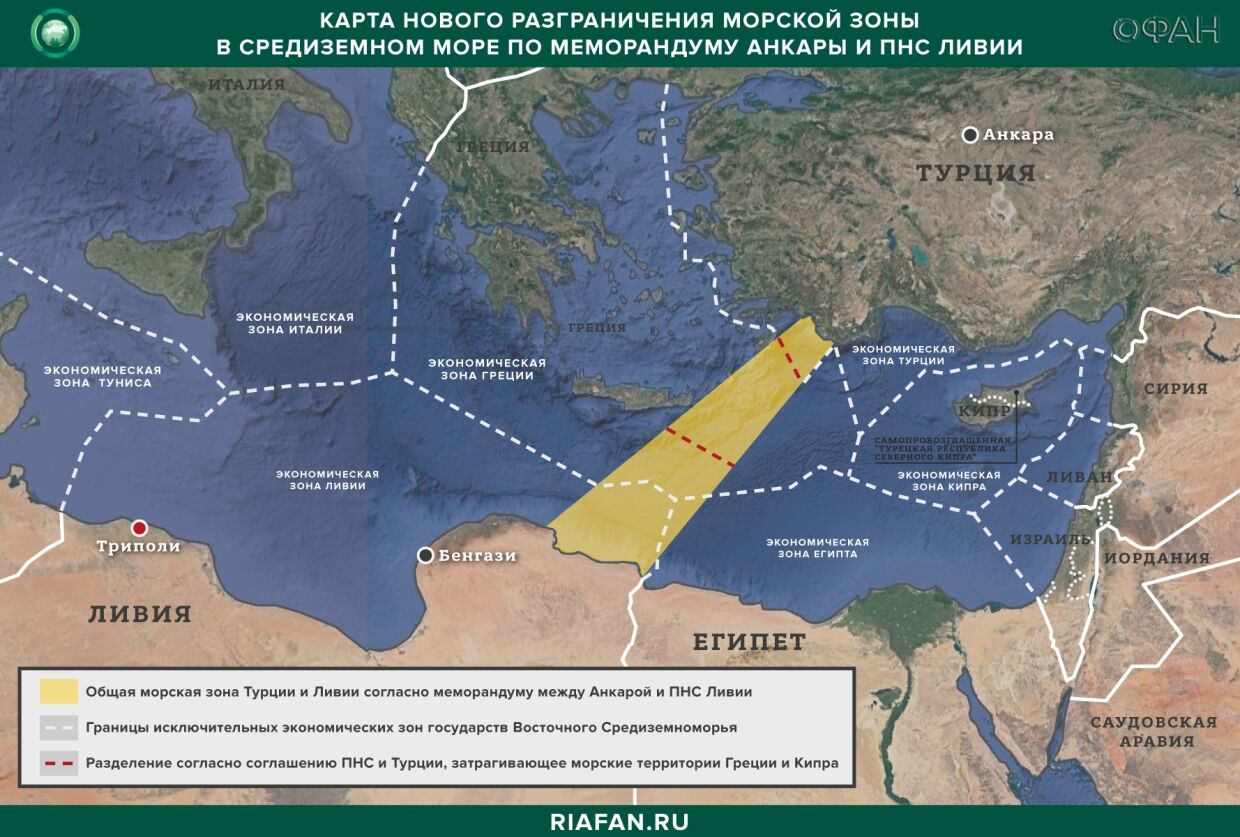 Карта разделения турции