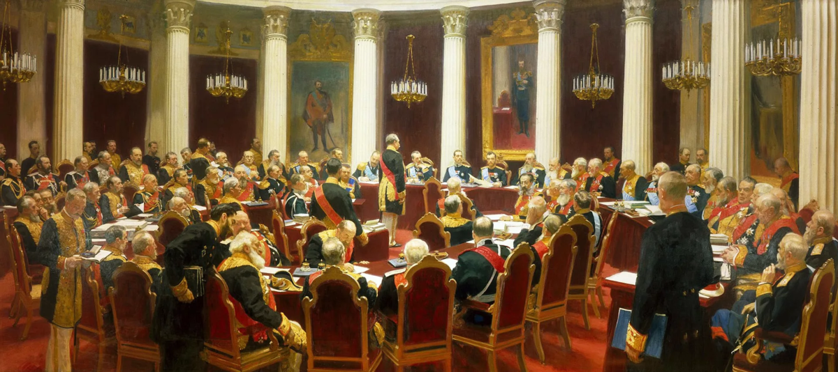 И. Е. Репин, Торжественное заседание Государственного совета 7 мая 1901 года
в честь столетнего юбилея со дня его учреждения. 1903