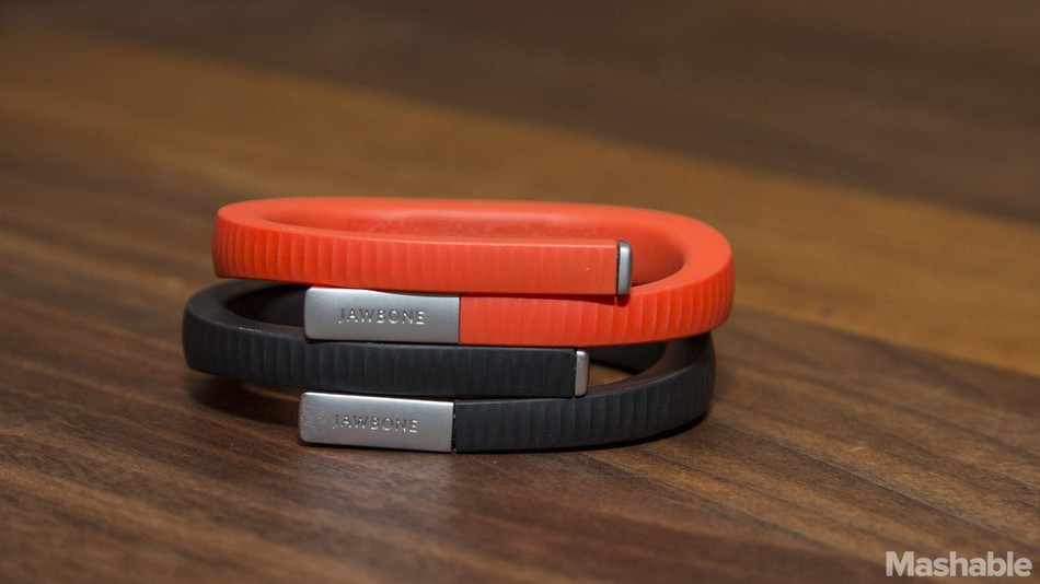 Jawbone's UP fitness tracker.