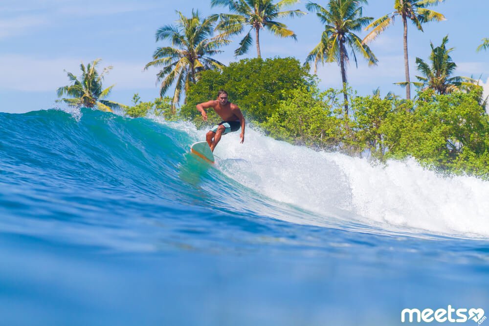 surfing in Bali