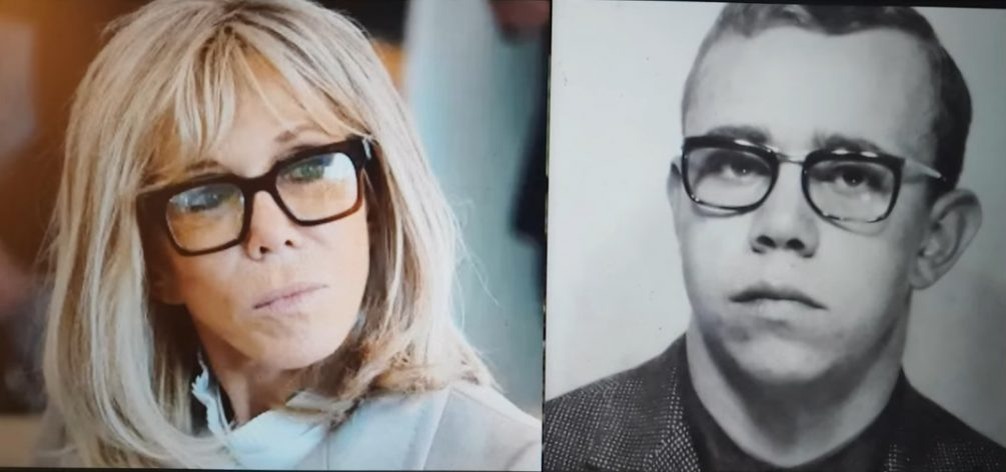 Брижит Макрон и Жан Тронье в возрасте 18 лет