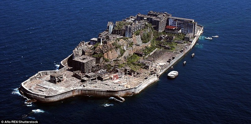 Остров Хашима, Япония брошенные жилища, города, история, опустевшие города, оставленные дома, призраки, страшилки