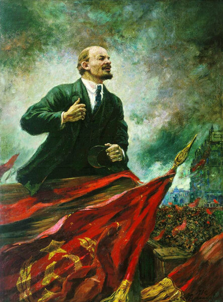 Александр Герасимов. Ленин на трибуне, 1930, Музей В.И.Ленина, г. Москва