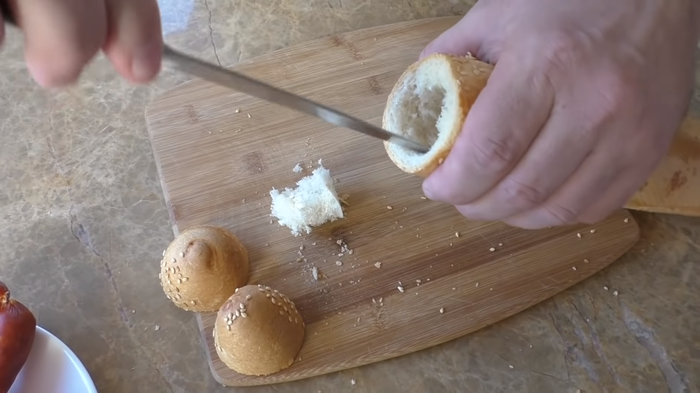 Фаршированный багет - чудо рецепт! рецепты