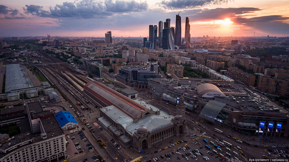 Панорама москва с высоты птичьего полета