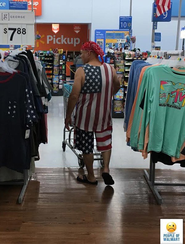 Эти люди просто пришли за покупками в американский супермаркет Walmart walmart, в мире, люди, магазин, мода, фото, чудаки, юмор