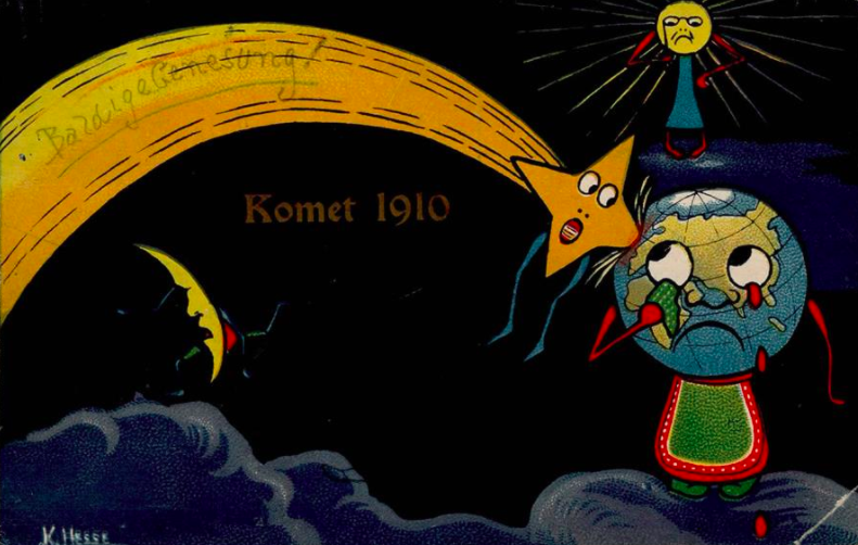 Как человечество готовилось к концу света в 1910 году кометы, Галлея, комета, когда, можно, время, которой, некоторые, своей, похоже, момент, больше, истории, своих, протяжении, смерти, хвост, имени, людей, только