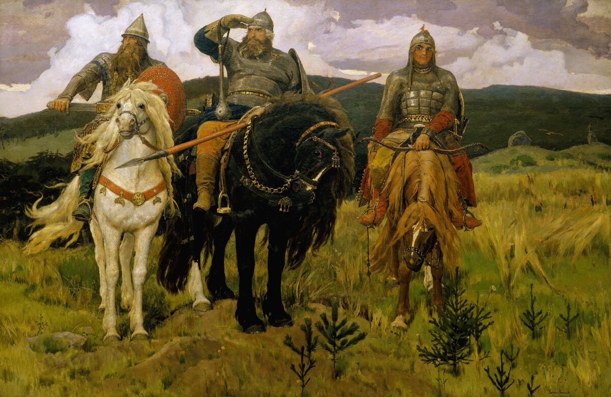 "Богатыри", художник Виктор Васнецов. 1898 г.