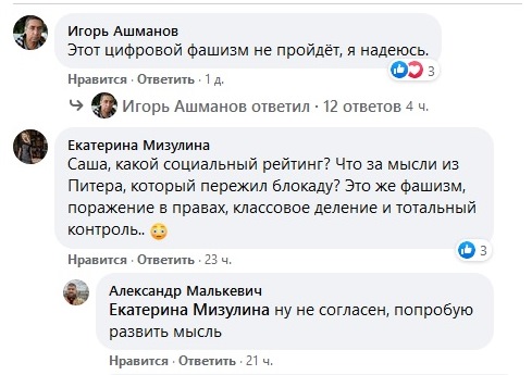 Цифровой фашизм получает поддержку «штатных патриотов»: медиа-менеджер Александр Малькевич ратует за социальный рейтинг для русских колонна,россия