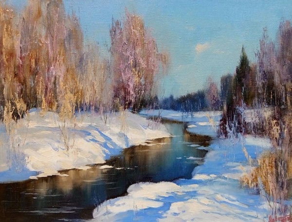 Художник Степан Нестерчук. Есть тоска весёлая в алостях зари 