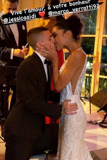 Футболист Марко Верратти женился через четыре дня после победы его сборной на Евро-2020 Свадьбы,Звездные свадьбы