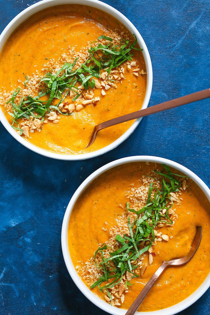 Морковный крем-суп в азиатском стиле