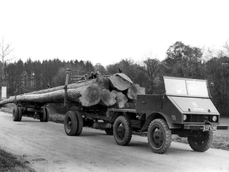 Самый первый «Унимог»: ещё никакого «Мерседеса» машина, Unimog, целей, Erhard, Söhne, производства, «Унимогов», название, знают, у DaimlerBenz AG, сперва, довоенные, а затем, новенькие, с 1949го, Двигатели, OM636, До 1951, построено, типового