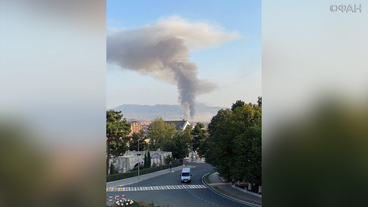 ФАН публикует фото охваченного боевыми действиями Степанакерта 