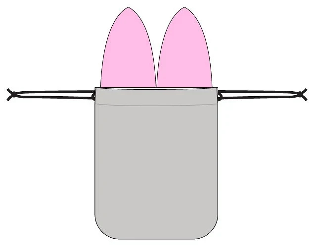Как сшить мочалку-сумочку в виде кролика: мастер-класс + шаблон детали, вверх, с припуском, из махровой, показано, Притачайте, стороной, детских, ткани 2, мочалка, к лицу, лицом, другой, ткани, припускиВыверните, булавками, кролика, вденьте, для кулисок, из хлопка