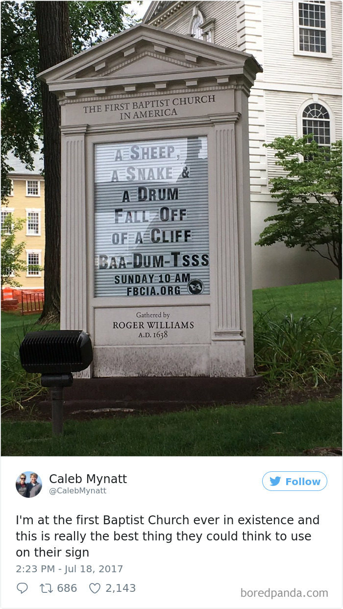 Funny Church Sign