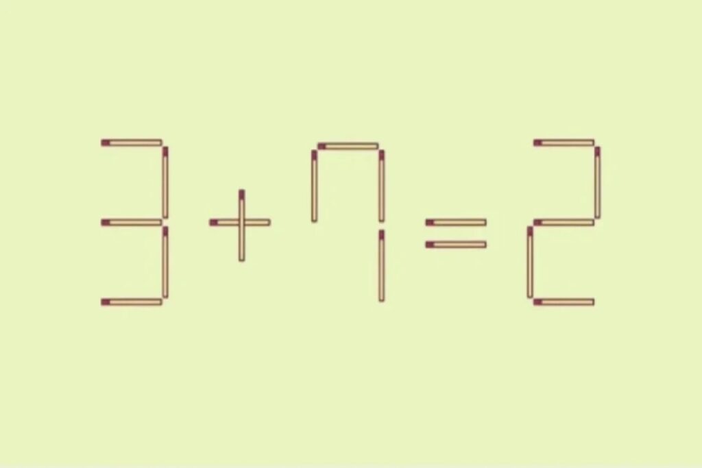 Гении решат за 10 секунд: исправьте равенство одной спичкой