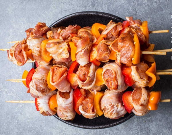 Божественное угощение для ваших гостей: Кебаб из свинины в беконе Кулинария,вкусно,готовить,готовить просто,еда,кебаб,кулинария,мясо,приготовление,рецепты