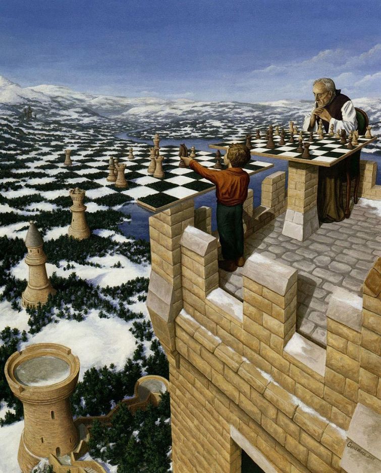 Роб Гонсалвес, Robert Gonsalves, оптические иллюзии картины