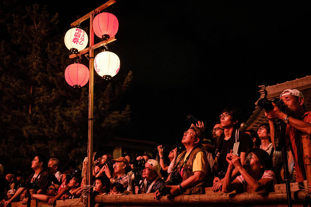 Самый крупный фестиваль фейерверков в Японии