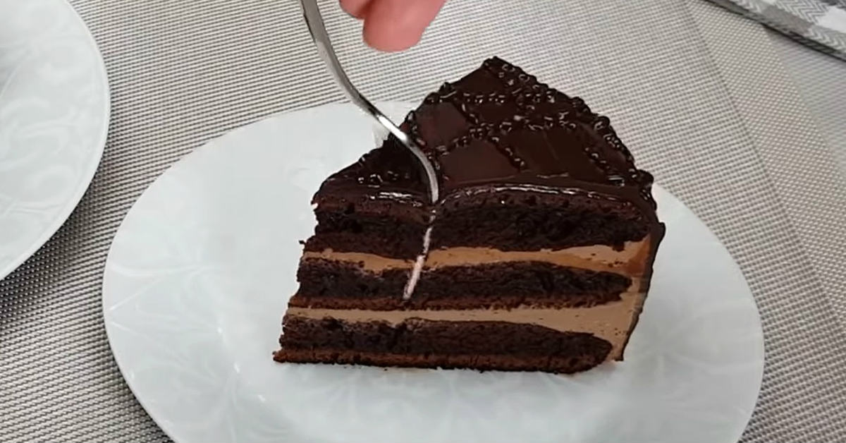 Домашний торт «‎Прага»‎ на сковороде десерты,сладкая выпечка,торты