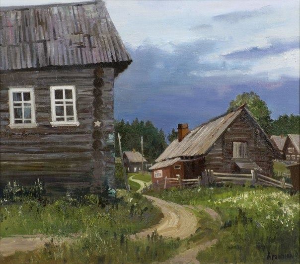 Провинциальная Россия: взгляд художников деревня, живопись, искусство, картина, провинция, художники, эстетика