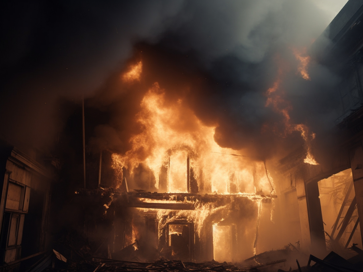 В Кузбассе трое маленьких детей погибли в пожаре