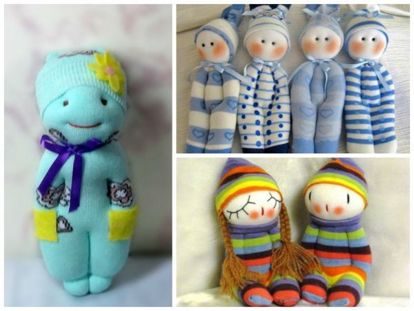 Куклы из носков Куклы из носков Игрушки