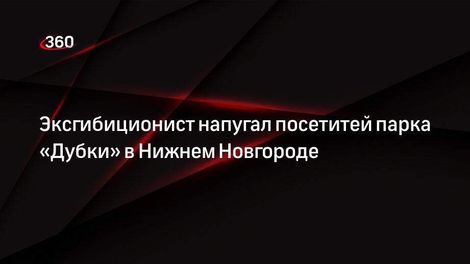 Эксгибиционист напугал посетитей парка «Дубки» в Нижнем Новгороде