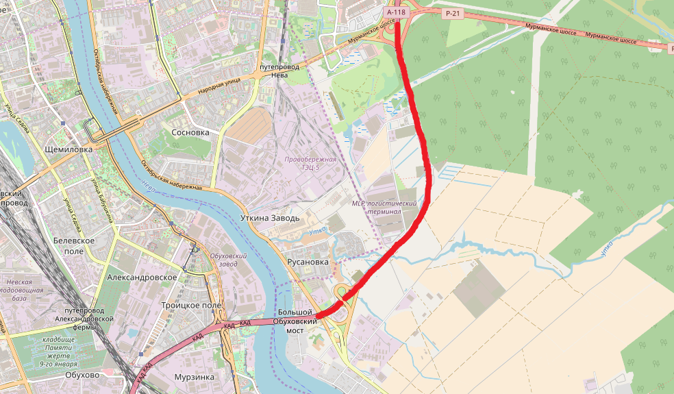 Проект большого смоленского моста в спб на карте