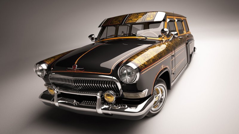 Потрясающие рендеры ГАЗ-22 Lowrider ГАЗ-22, автодизайн, волга, газ, лоурайдер