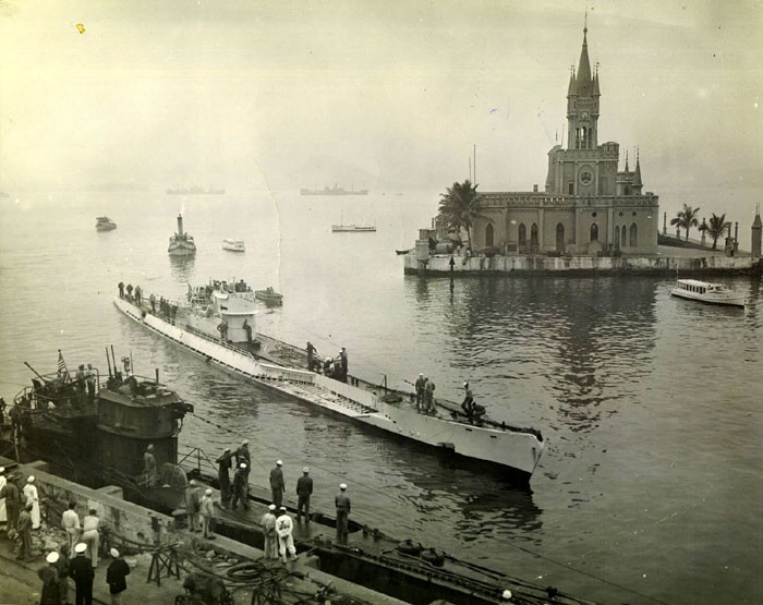 Немецкие подлодки U-530 и U-977 в Рио-де-Жанейро во время перехода из Аргентины в США. вторая мирова война, история
