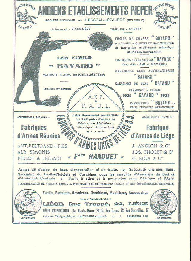 Пистолеты Анри Пипера оружие