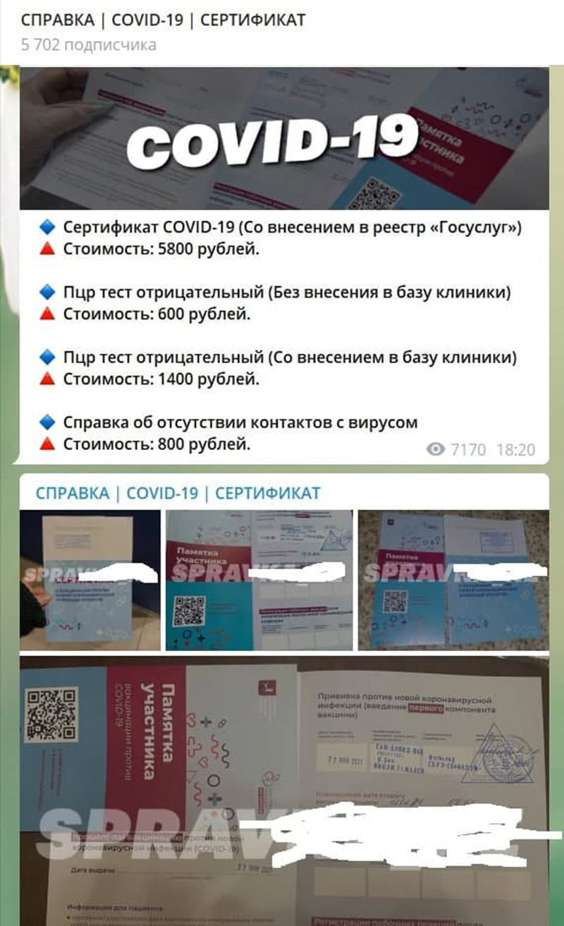 Справка об освобождении: Цена фальшивых QR-кодов в России Справка об освобождении: Цена фальшивых QR-кодов в России россия