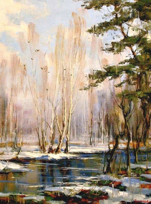 Художник Степан Нестерчук. Есть тоска весёлая в алостях зари 