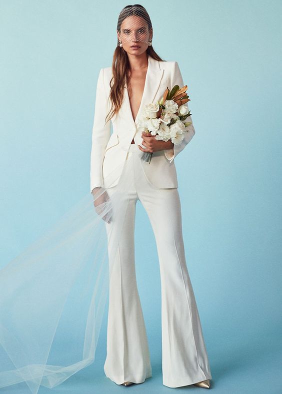 Костюм на свадьбу: 12 вариантов, которые заставят тебя отменить пошив платья мода,мода и красота,модные тенденции,свадебная мода