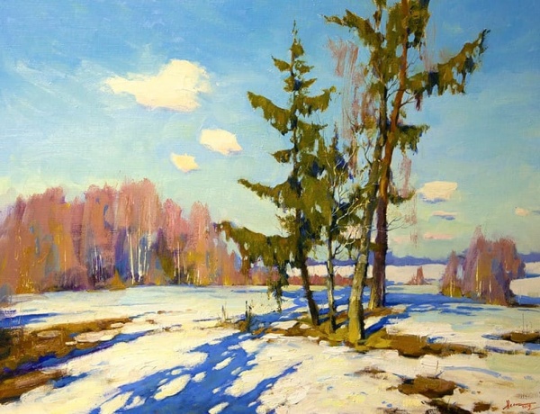 Художник Степан Нестерчук. Есть тоска весёлая в алостях зари 