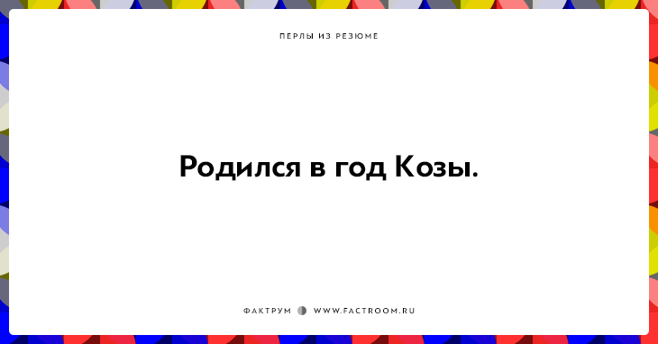 20 незабываемых перлов из резюме оригинальных людей